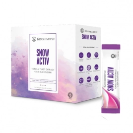 Bột uống trắng da, phục hồi da sẫm màu Kinohimitsu Snow Activ 5.5g x 30 gói