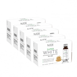 Combo 4 Nước uống Collagen trắng da, giảm nám Nucos Super White (Hộp 10 chai x 50ml)