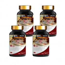 Combo 4 Viên uống Hồng Sâm Hàn Quốc 6 năm tuổi Welson Red Ginseng 60 viên