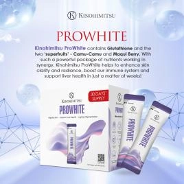 Bột uống tái tạo tế bào gốc và thải độc cơ thể Kinohimitsu Prowhite 30 gói