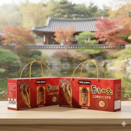 Combo 2 Nước Uống Đông Trùng Hạ Thảo Welson Cordyceps Hàn Quốc - Hộp 10 chai