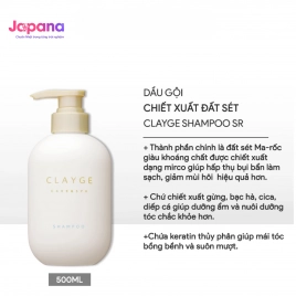 Dầu gội đất sét khoáng dưỡng ẩm và làm sạch CLAYGE Shampoo SR - 500ml