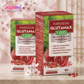 Combo 2 Viên uống chống nắng, dưỡng trắng da Faroson Glutamax 1000 - Hộp 30 viên