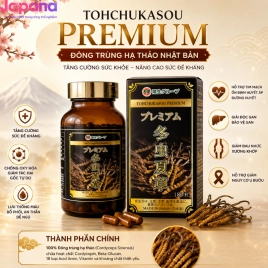 Viên uống đông trùng hạ thảo hỗ trợ tăng cường sinh lực Tohchukasou Premium Yo Group - 180 viên