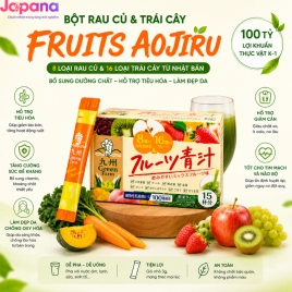Bột rau củ và trái cây hỗ trợ tiêu hóa Fruits Aojiru Green Farm 45g - (15 gói x 3g)/Hộp