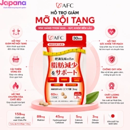 Viên uống hỗ trợ giảm mỡ, cân bằng đường huyết AFC Ellagic Acid - 60 viên