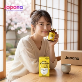 Thực phẩm bổ sung Vitamin C + D Fine Japan 60 viên - Date 01/2027
