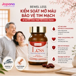 Combo 2 Viên uống kiểm soát mỡ máu, cholesterol Bewel Less - 45 viên