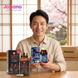 Combo hỗ trợ sức khỏe sinh lý nam Viên uống Waki Kidney & Men`s 180 viên + Viên uống Orihiro Omega-3 180 viên