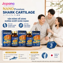 Combo 3 Viên uống bổ xương khớp Nichiei Bussan Nano Premium Shark Cartilage 150 viên