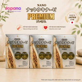 Combo 3 Viên uống phòng ngừa đột quỵ, tai biến Nattokinase Nano Premium 120 viên