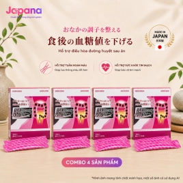 Combo 4 Bột uống men lợi khuẩn Nichiei Bussan Chou Beauty Queen 30 gói