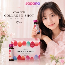 Nước uống Collagen Cola Rich shot Q'sai - Hộp 10 chai x 50ml