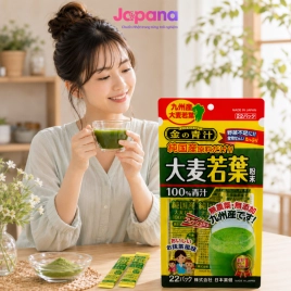 Bột lúa mạch non nguyên chất Nihon Yakken Kin no Aojiru 22 gói