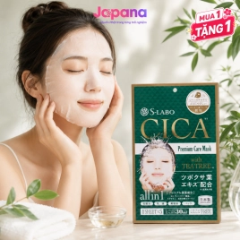Mặt nạ dưỡng ẩm dành cho da khô S-LABO CICA Face Mask 5 miếng