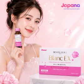 Nước Uống Sáng Da Placenta & Collagen 2in1 Beyou Lux Blanc EX (Hộp 10 chai x 50 ml)