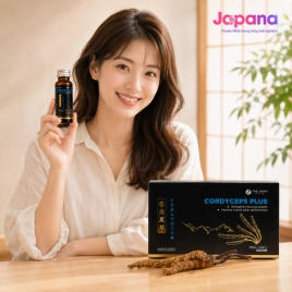 Nước uống đông trùng hạ thảo Fine Japan Cordyceps Plus (Hộp 10 chai x 50ml)